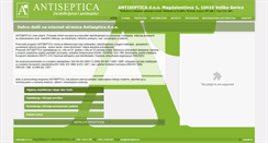Desktop Screenshot of antiseptica.hr